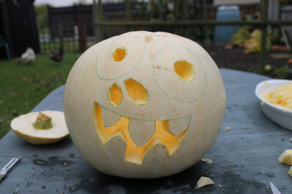 Funny Pumpkin Face Halloween Pumpkin Guide by Immortal Wordsmith