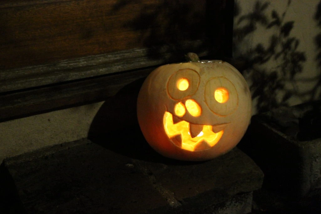 Spooky Pumpkin Design Doorstep Halloween Pumpkin Guide by Immortal Wordsmith