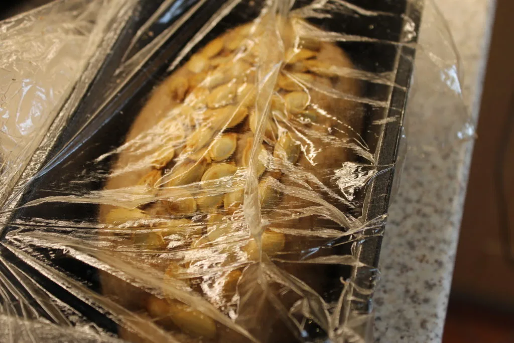 Pumpkin Seed Loaf Proving