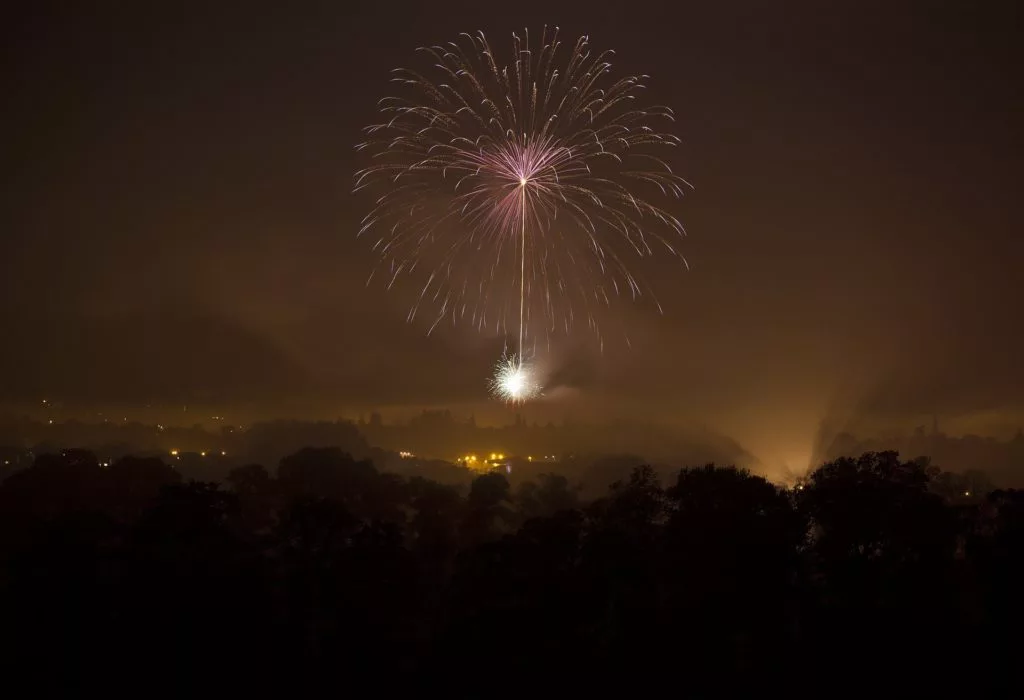 the history of fireworks night