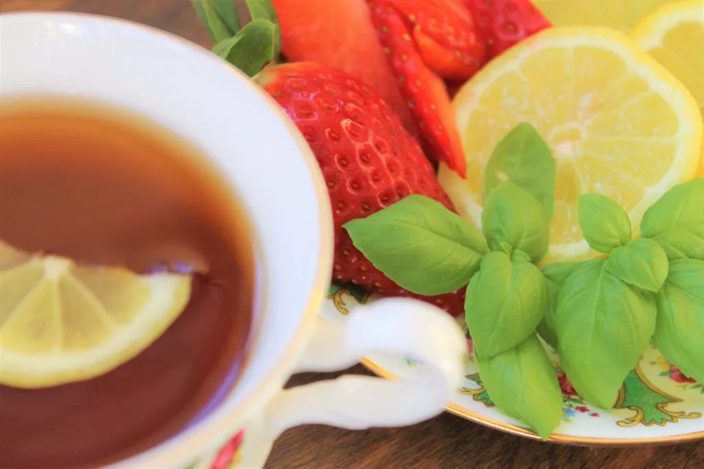 favourite tea with fruit and herbs