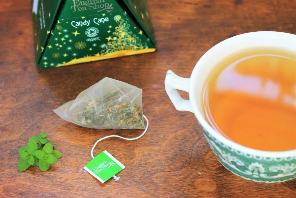 english tea shop candy cane tea review
