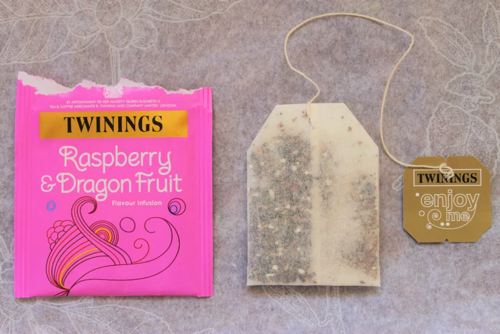 twinings raspberry dragonfruit packaging