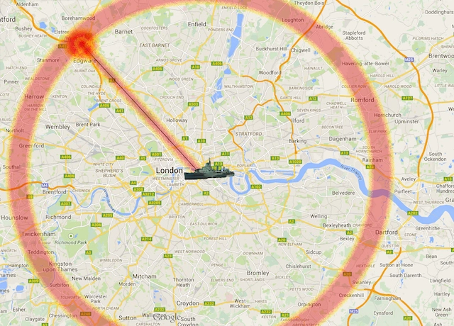 firing zone across london