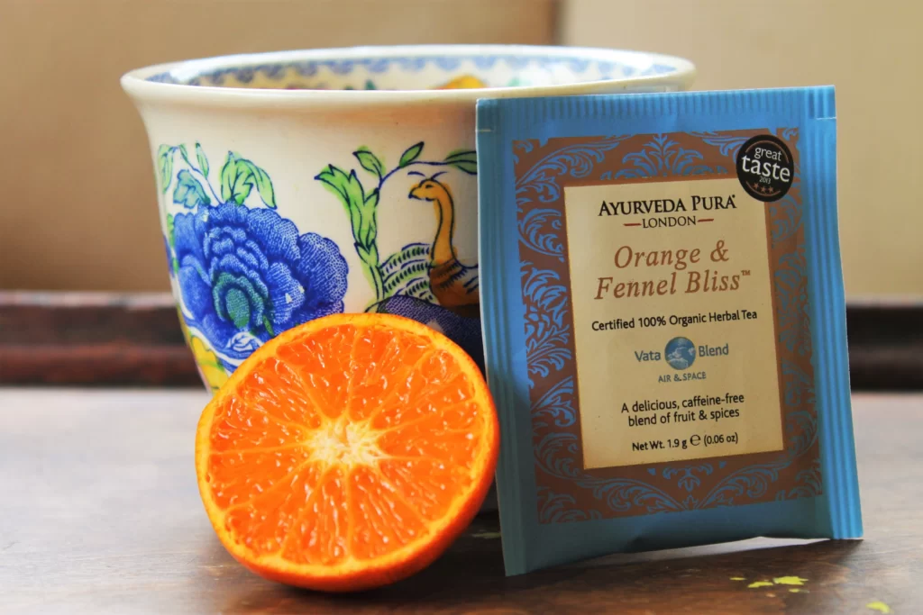 orange and fennel ayurvedic tea