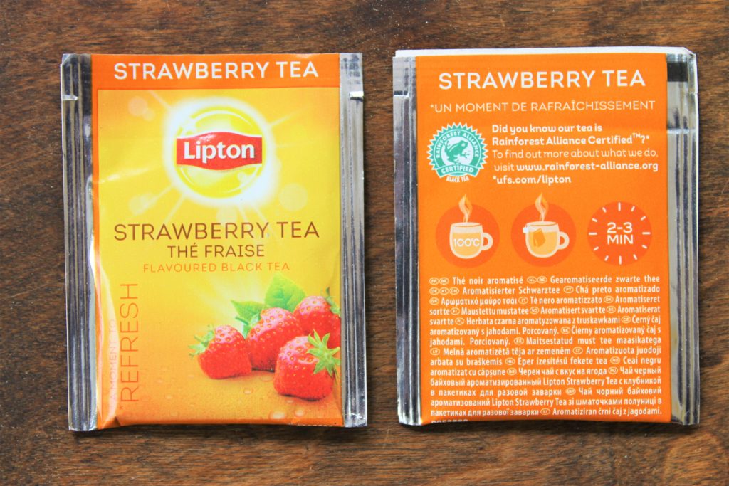 Lipton Strawberry Tea Review Izzy's Corner at Immortal Wordsmith