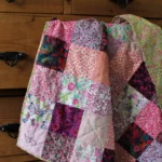 pink square quilt