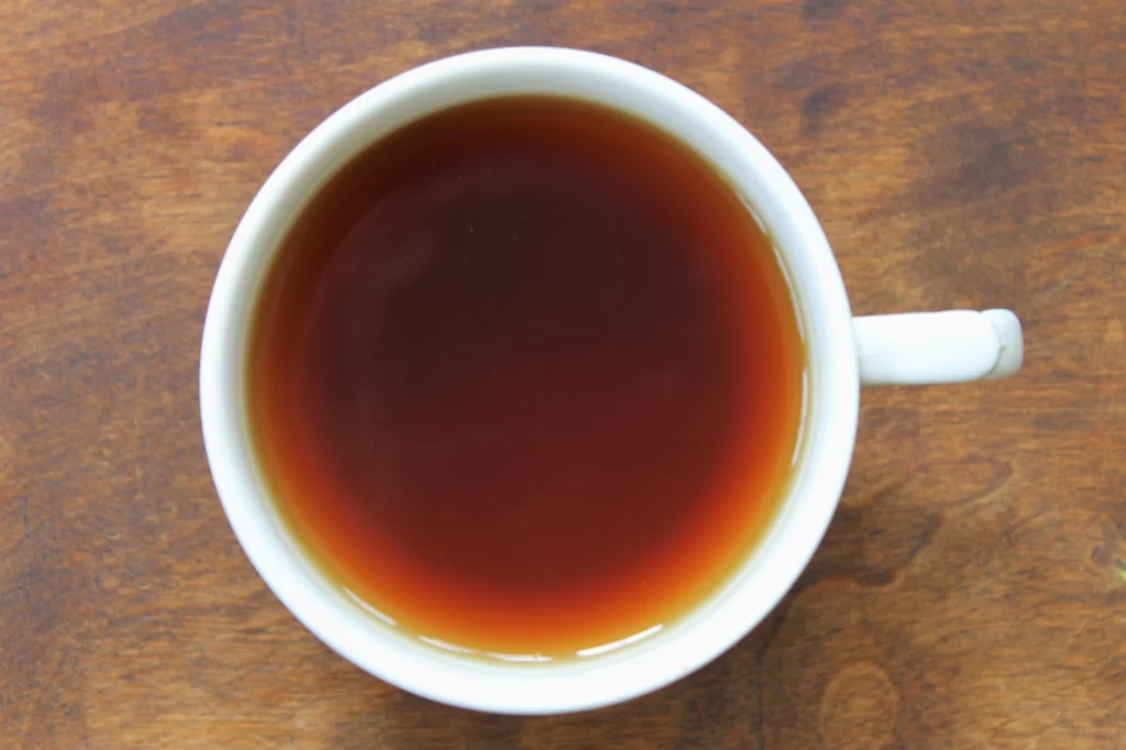 teacup of black afternoon tea blend