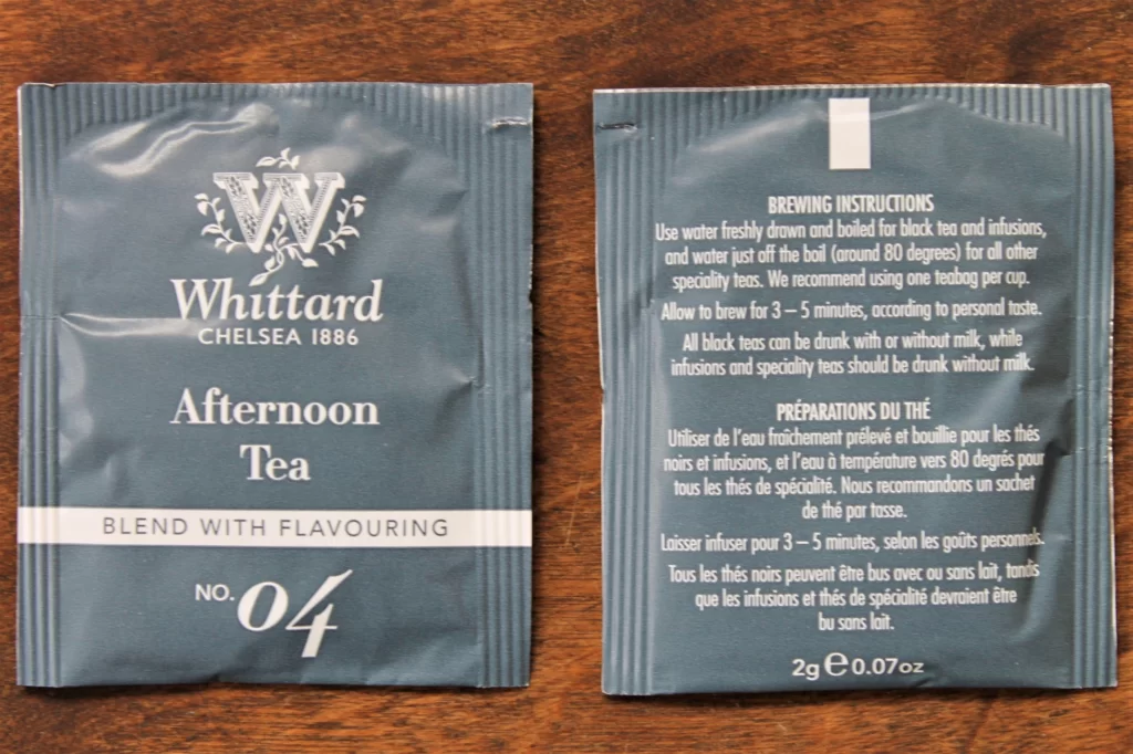 whittard of chelsea afternoon teabags