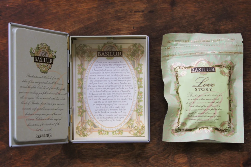 basilur love story tea book