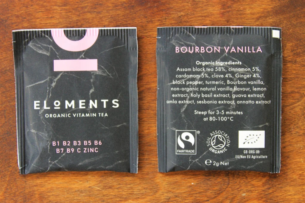 eloments bourbon vanilla tea bags