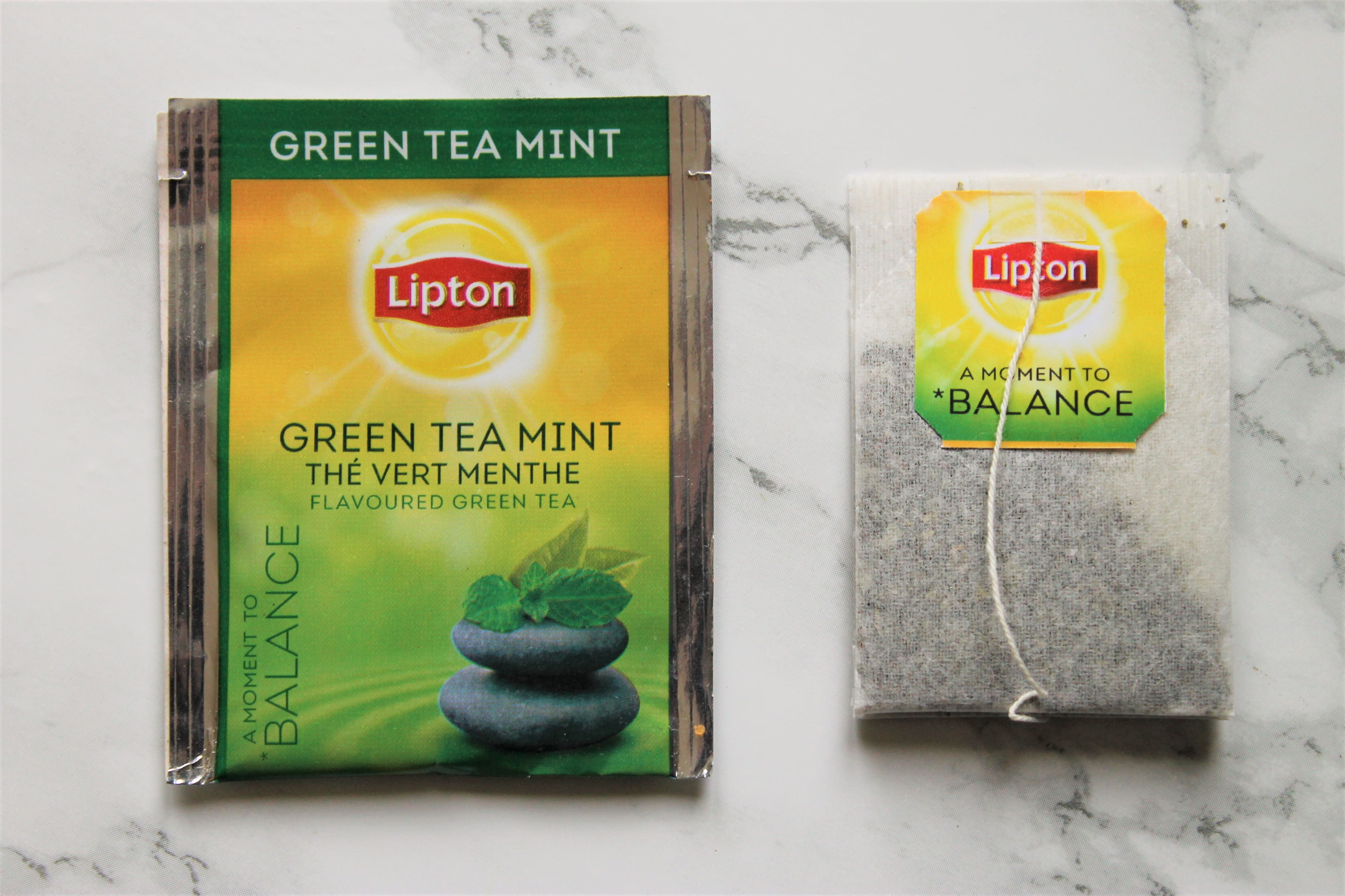 lipton green tea mint teabag
