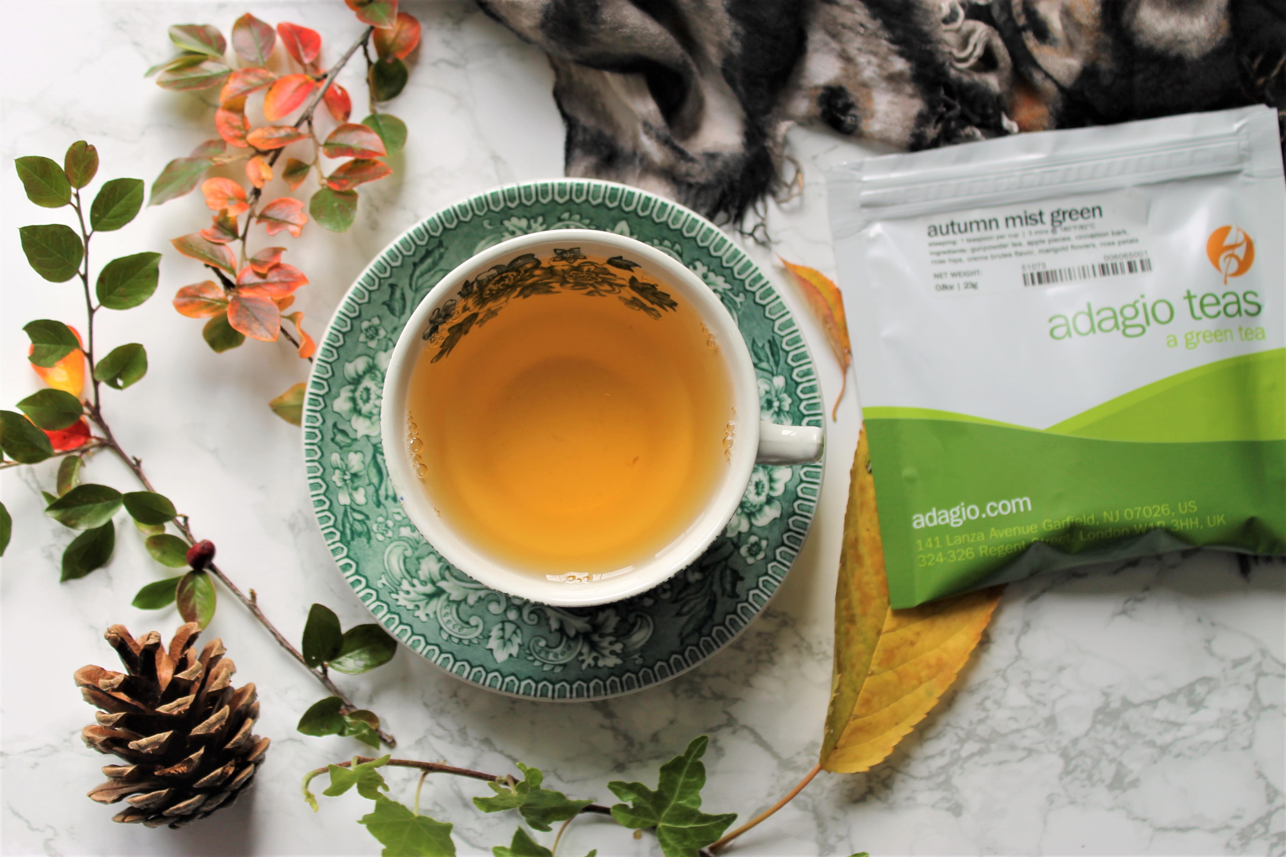 adagio autumn mist green tea review