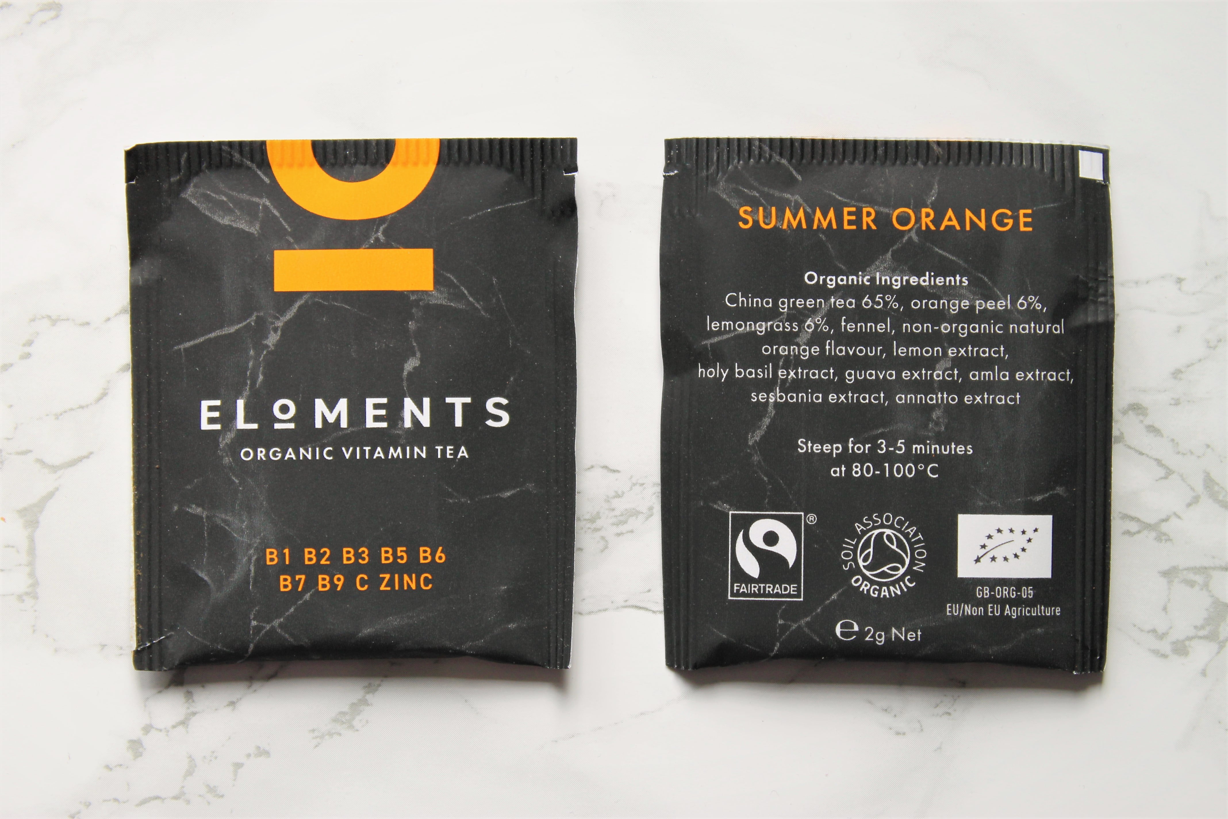 eloments vitamin tea summer orange