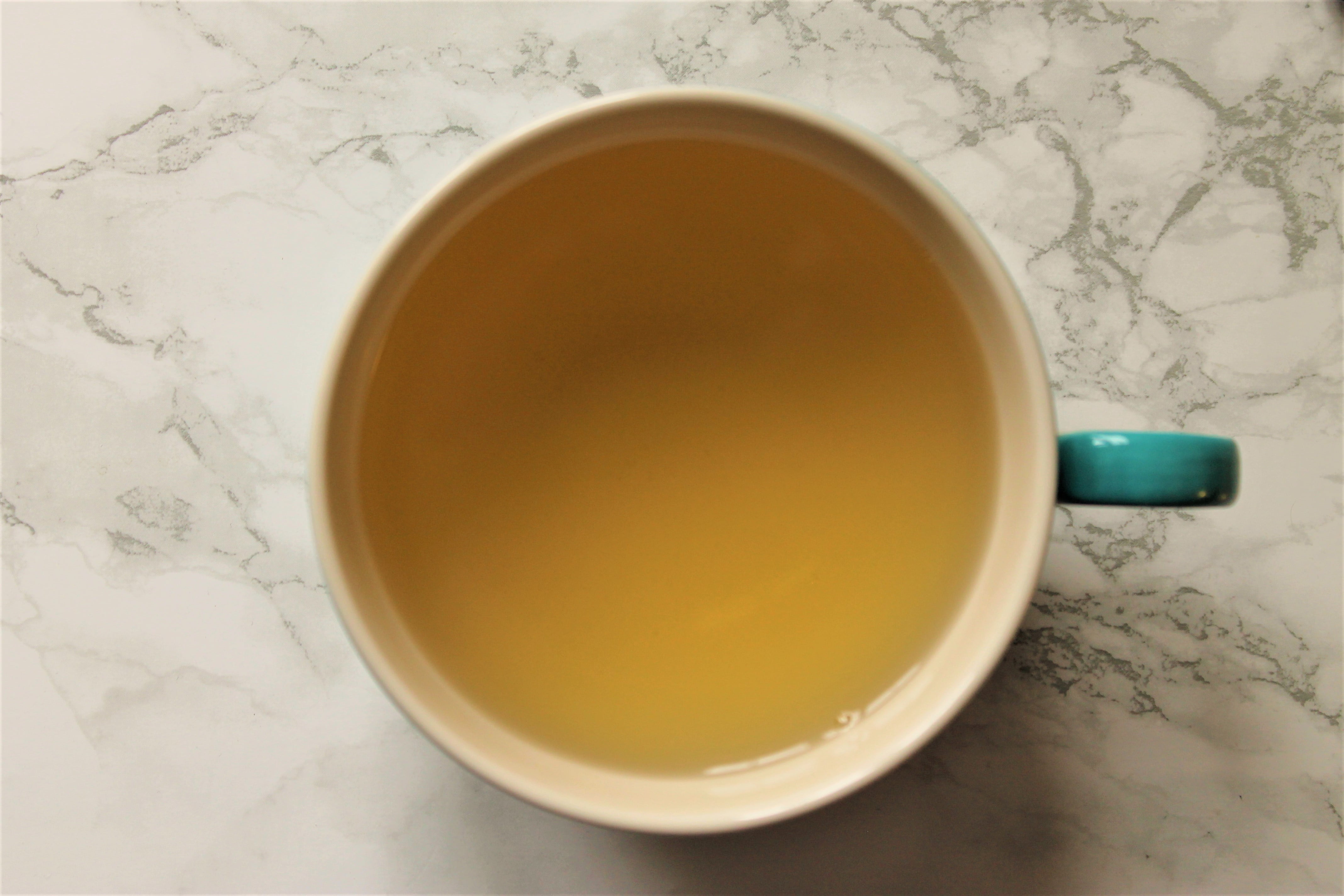 fruit green tea in teacup