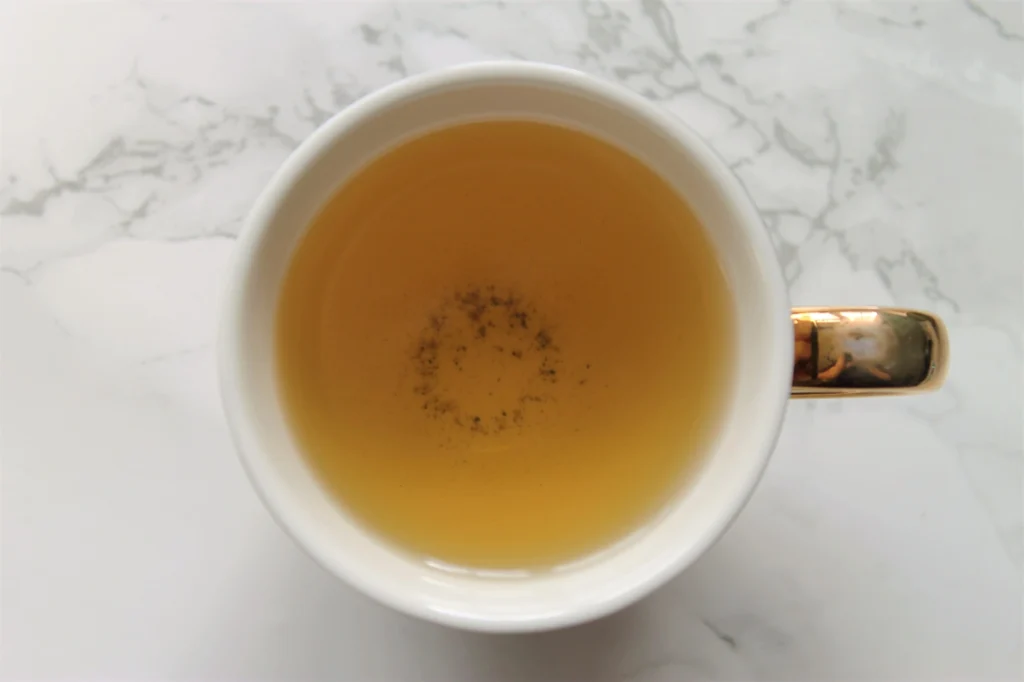 basilur white moon milk oolong in teacup