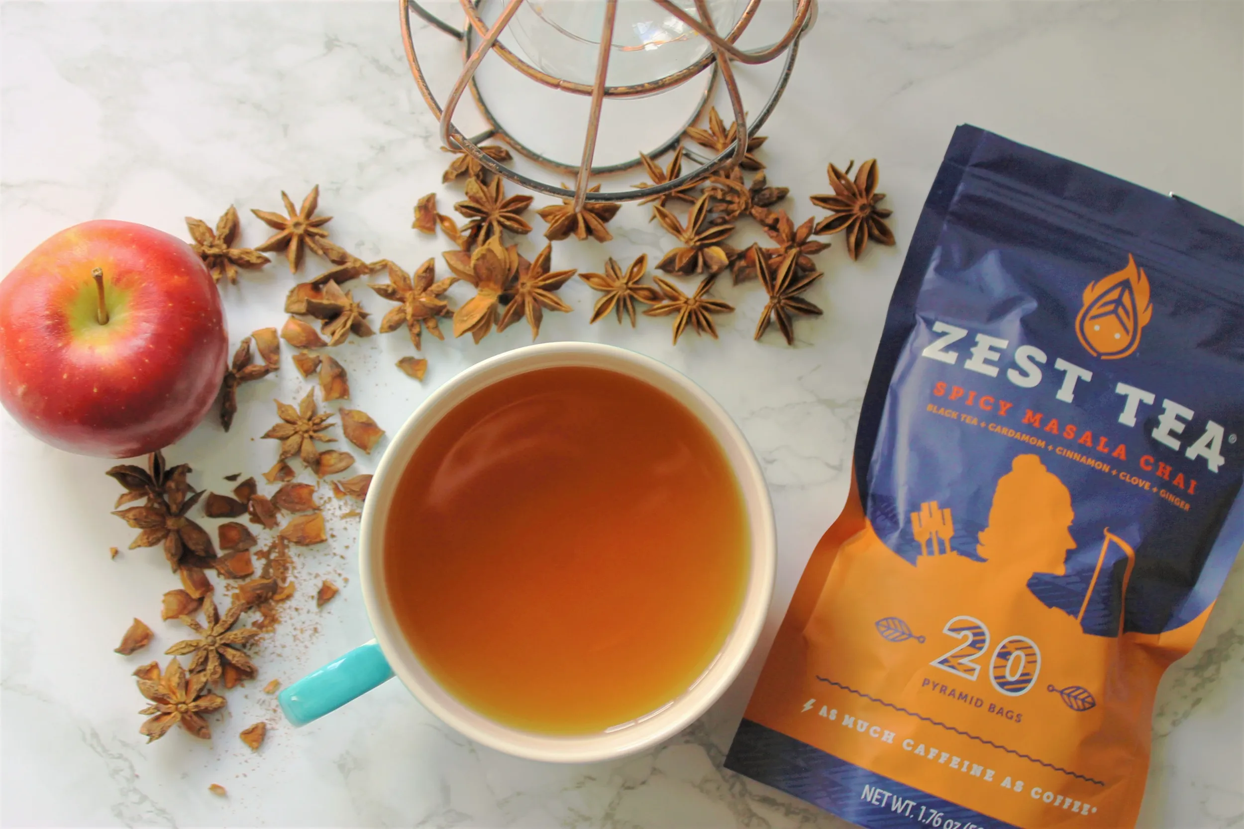 zest spicy masala chai energy tea review