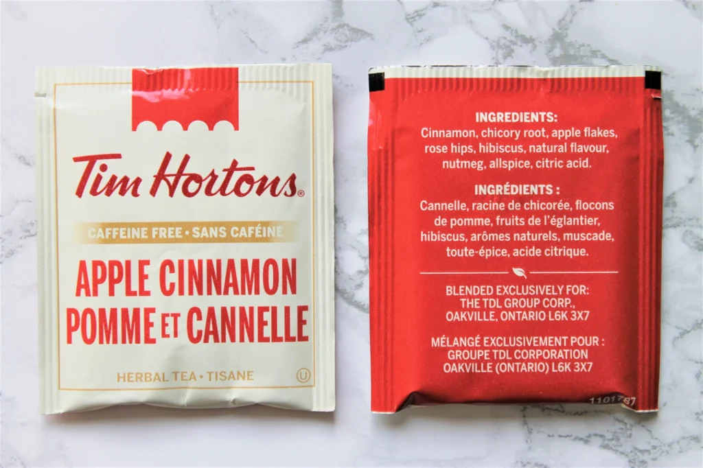 tim hortons apple cinnamon teabags