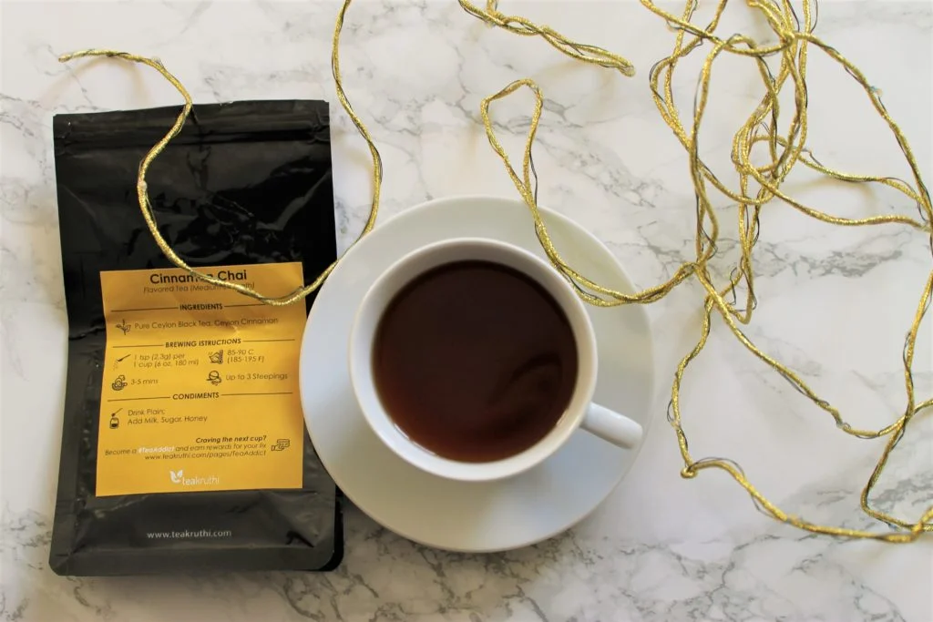 teakruthi cinnamon chai tea review