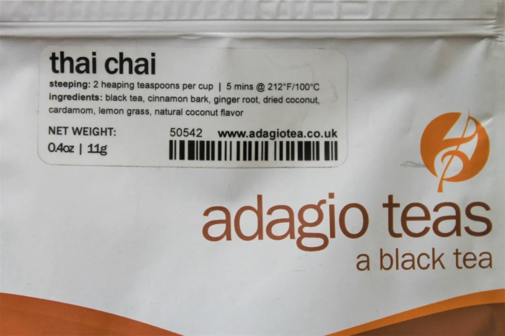 adagio thai chai loose leaf tea
