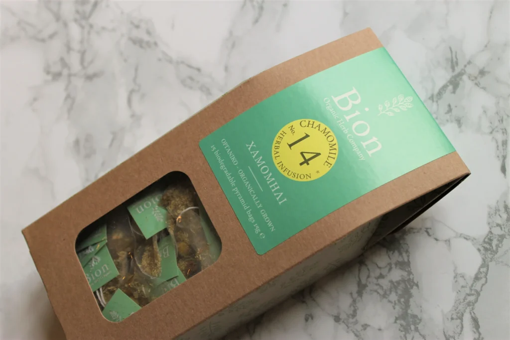 bion organic chamomile teabags