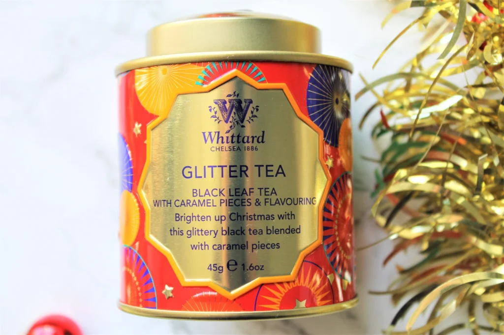whittard mini tea caddy glitter tea