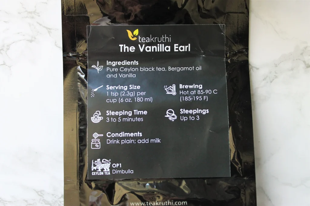 teakruthi vanilla earl loose leaf