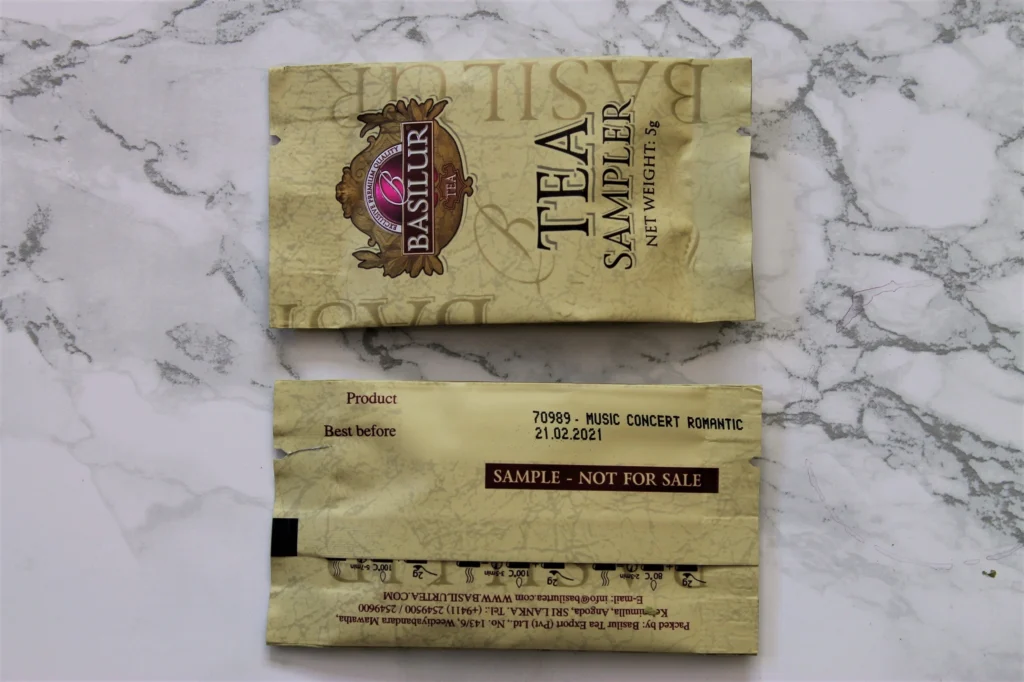 basilur music concert tea samples