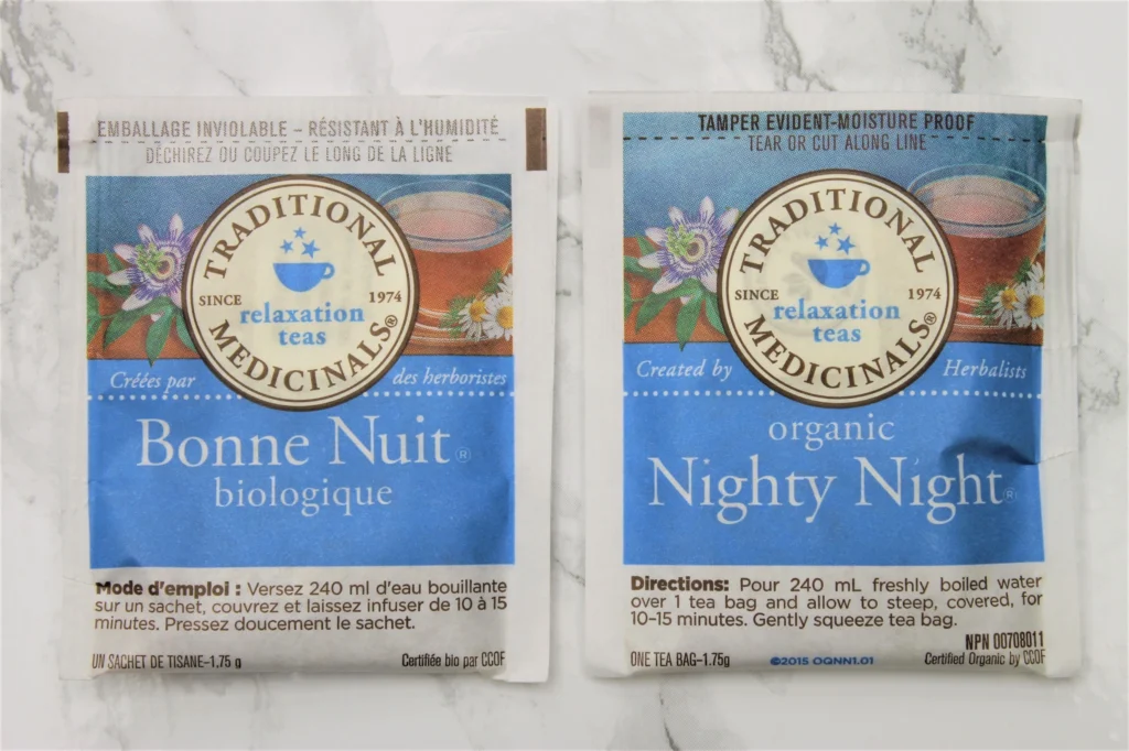 nighty night herbal teabags