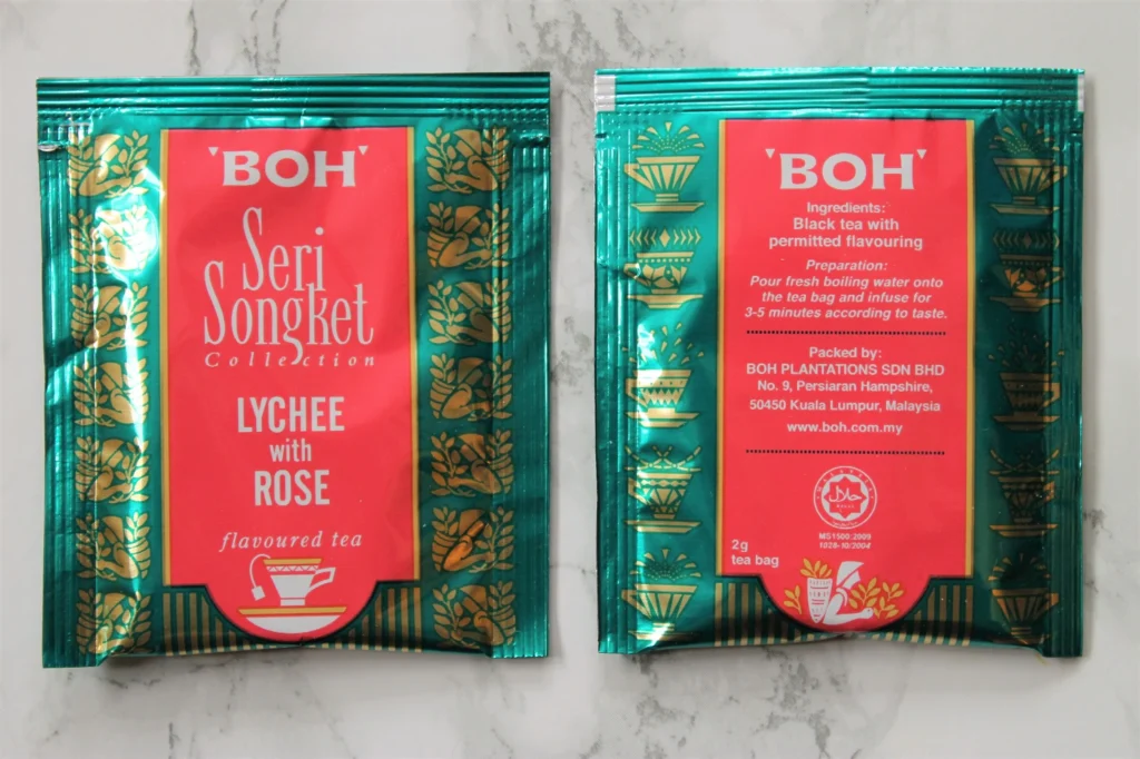 boh seri songket tea bags