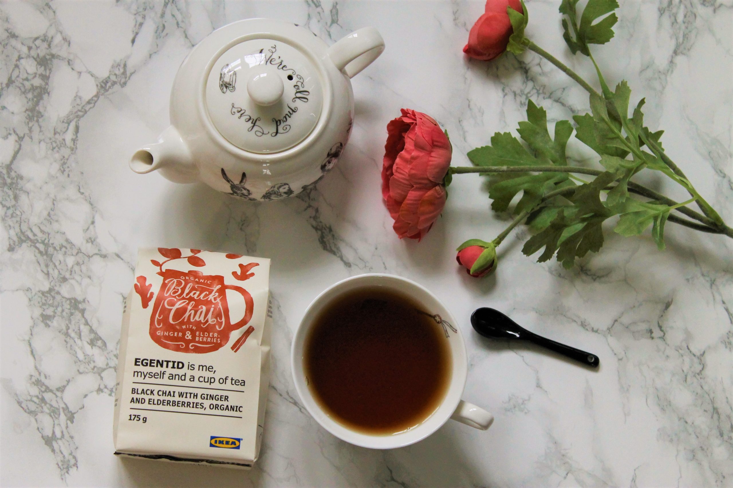 IKEA Black Chai with Ginger and Elderberries Tea Review