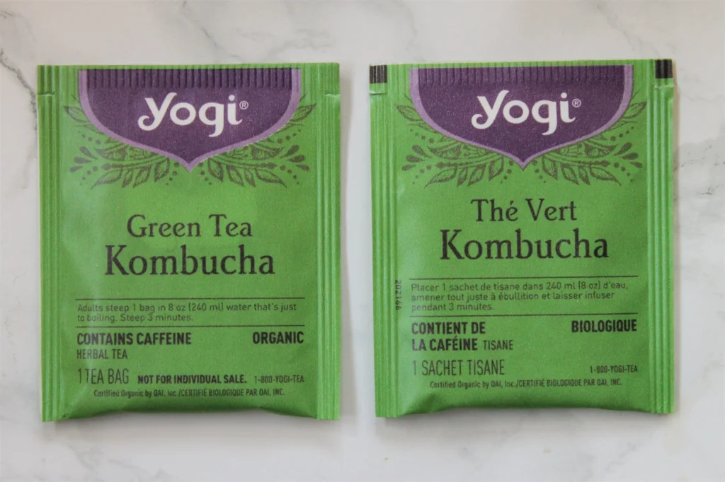 yogi tea green kombucha teabags