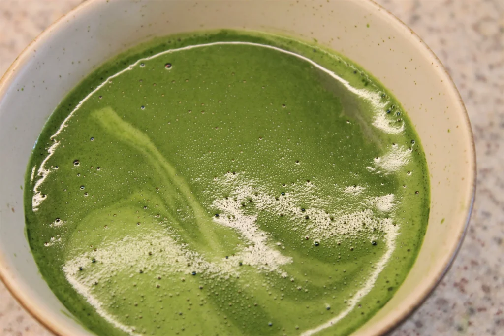 frothy matcha