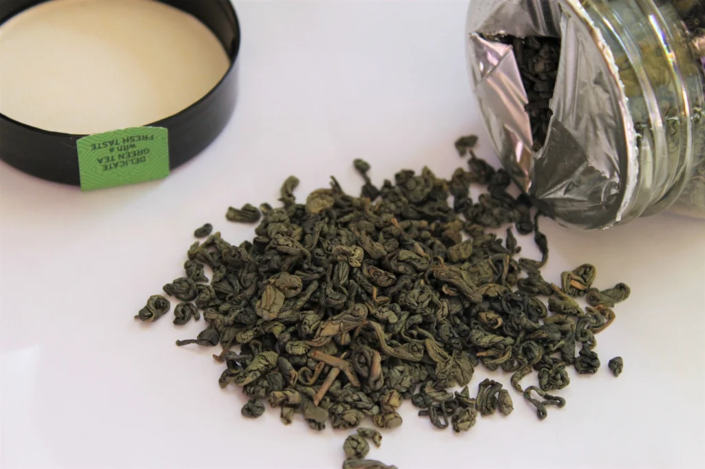 gunpowder green tea pellets