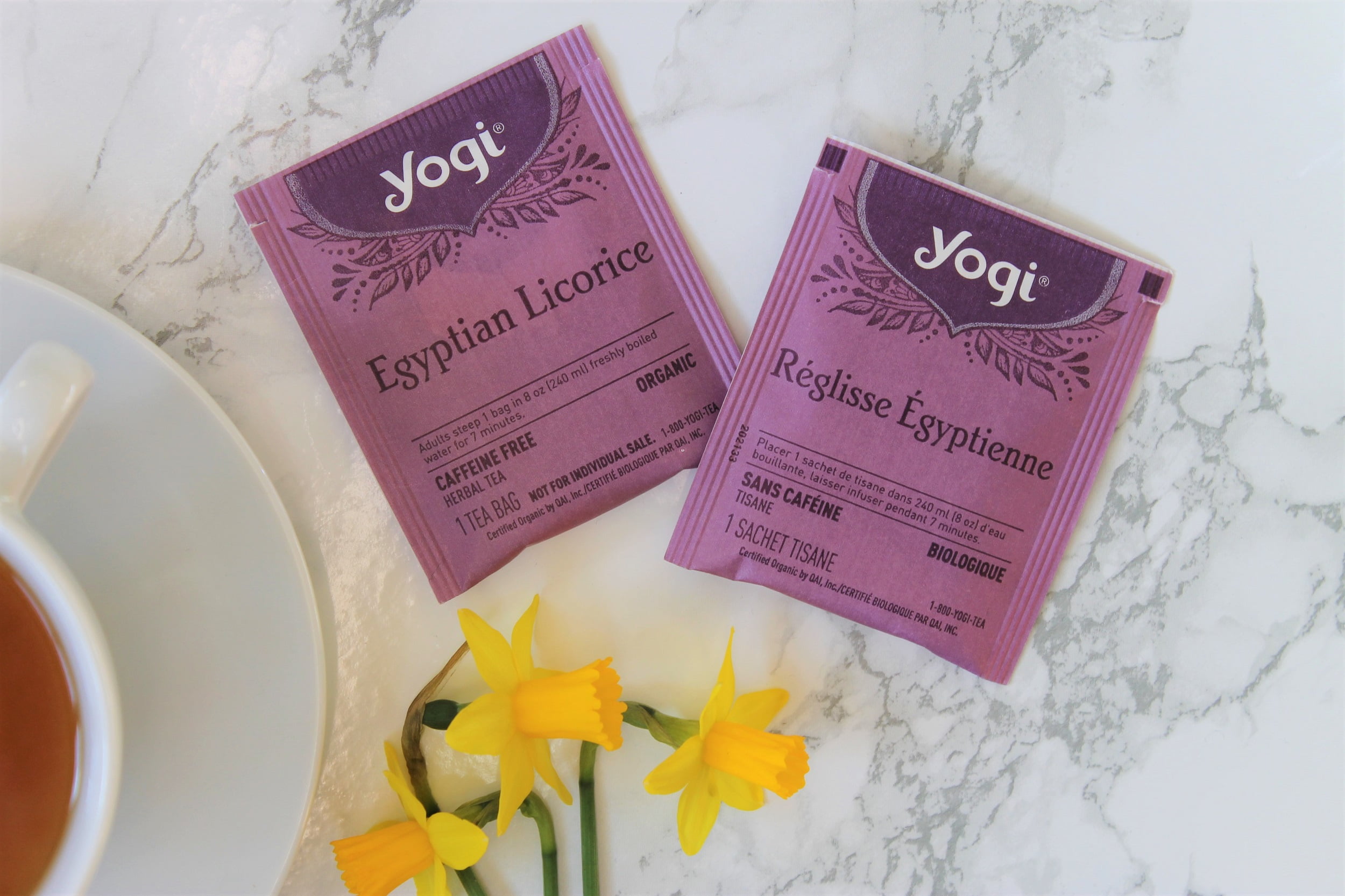 yogi egyptian licorice purple teabag wrappers