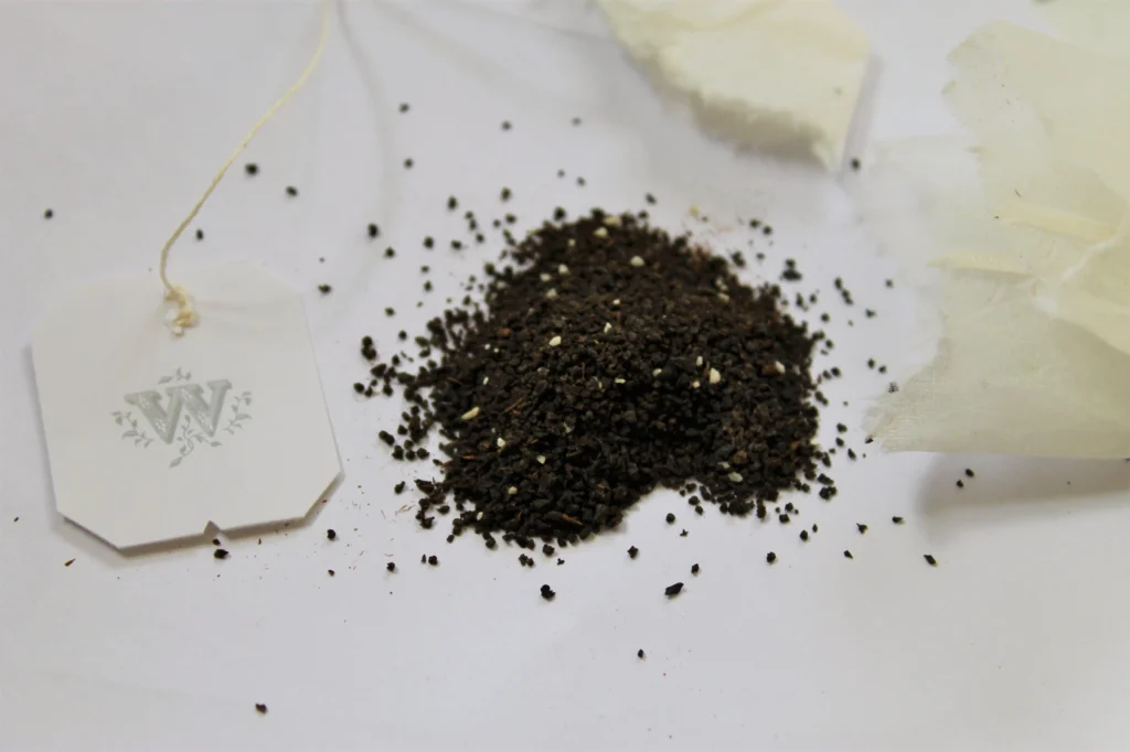 black tea with rose flavouring