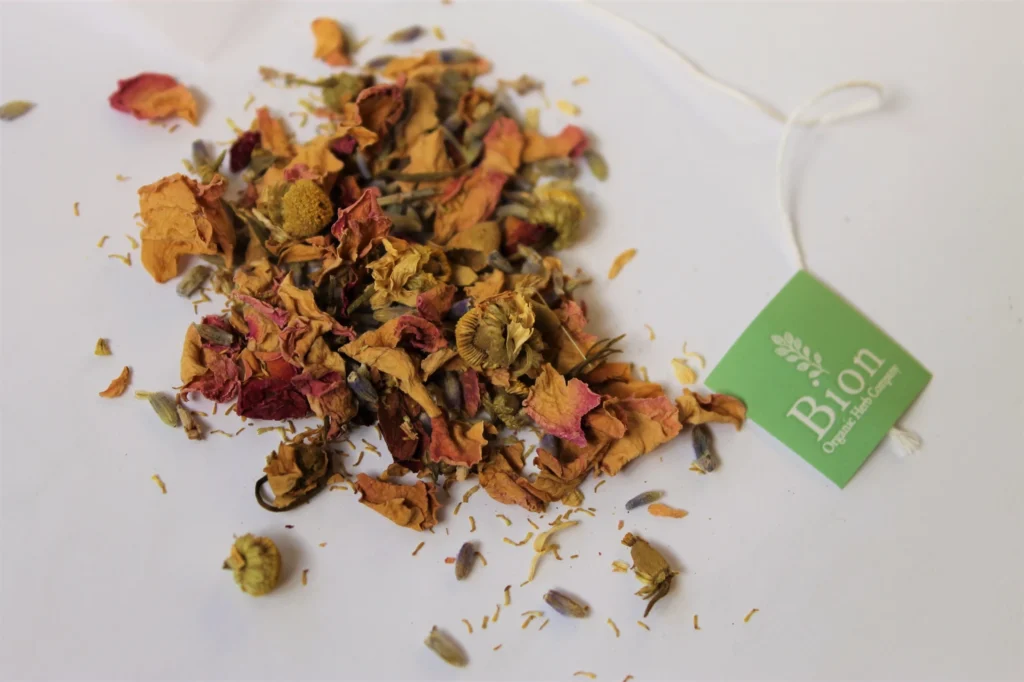 rose chamomile lavender tea