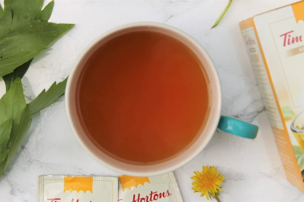 honey lemon tea in teacup