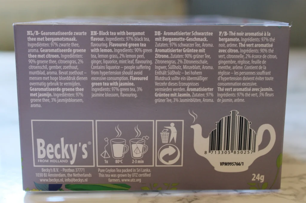 sensation of flavour tea box