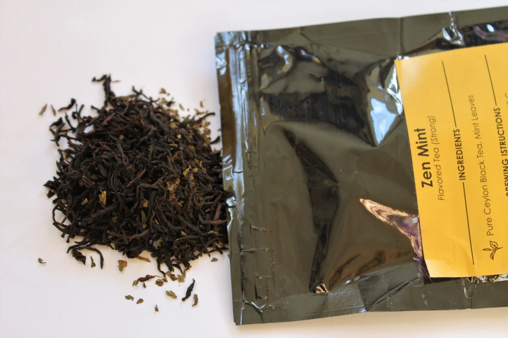 teakruthi peppermint black tea leaves