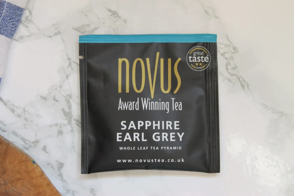 novus sapphire earl grey wrapper