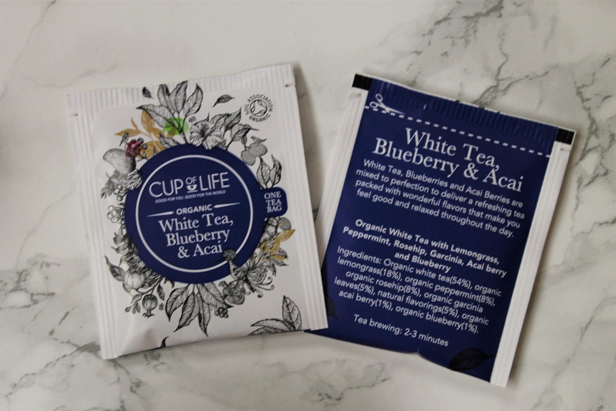 Cup of Life Tea Review White Tea, Blueberry & Acai IW Blog