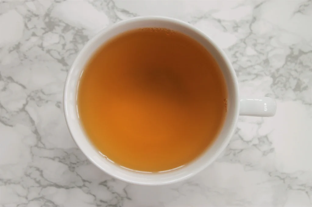 jasmine tea in white teacup