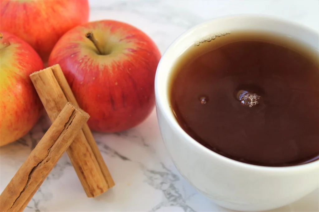 cinnamon and apple spiced tea