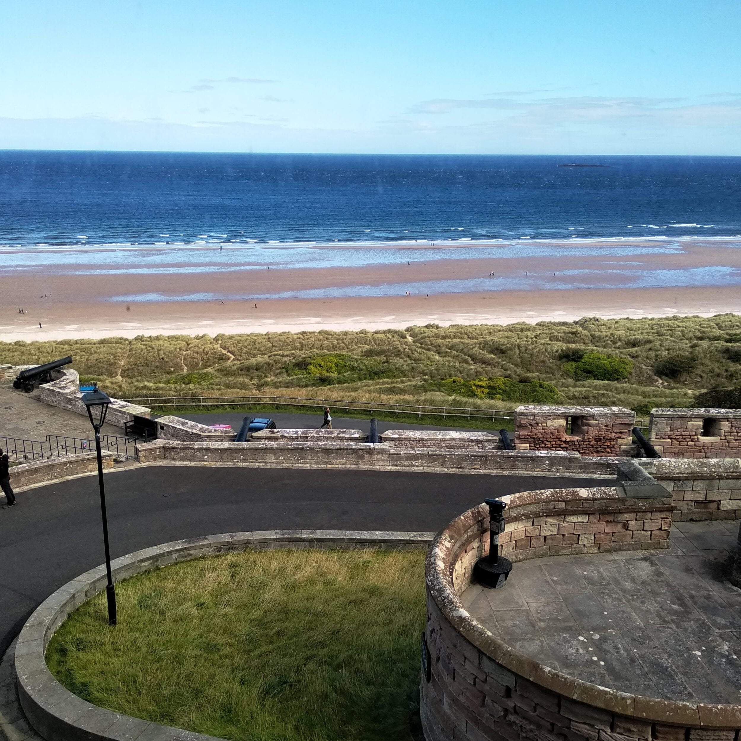 view from bamburgh castle