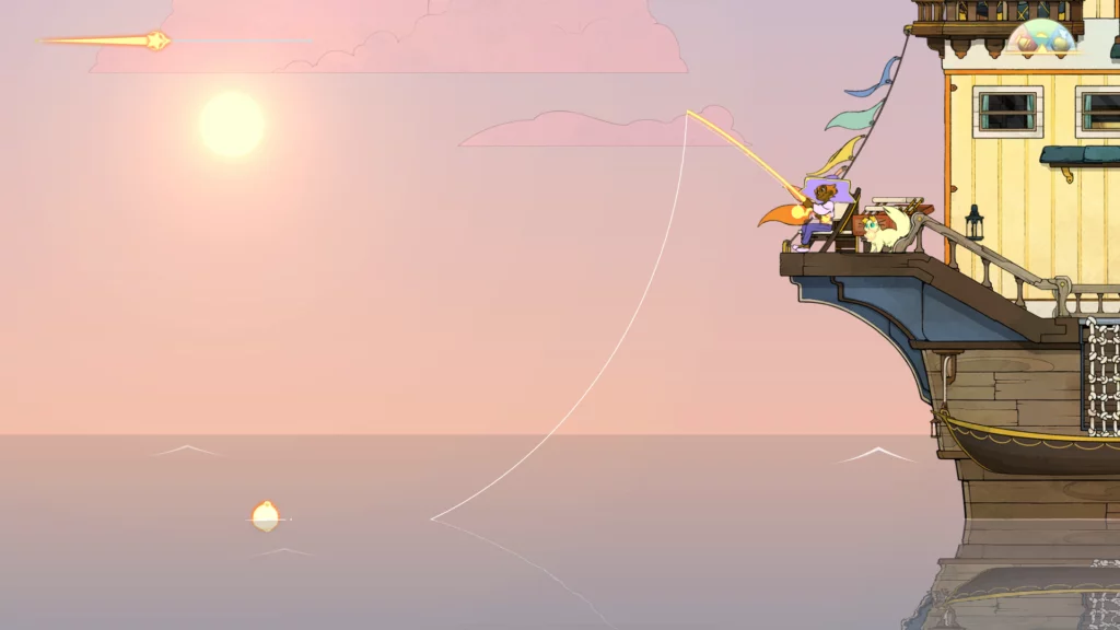 fishing in spiritfarer cosy video game