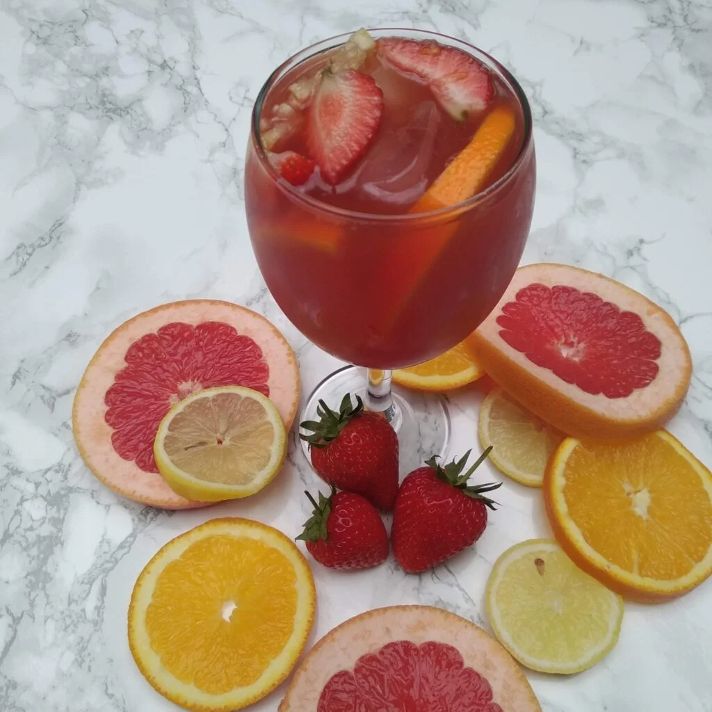 fruit tea cocktail