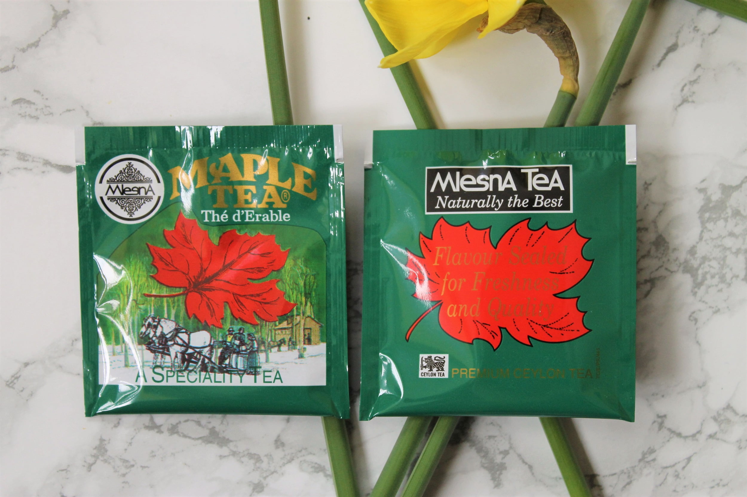 mlesna maple syrup tea wrappers