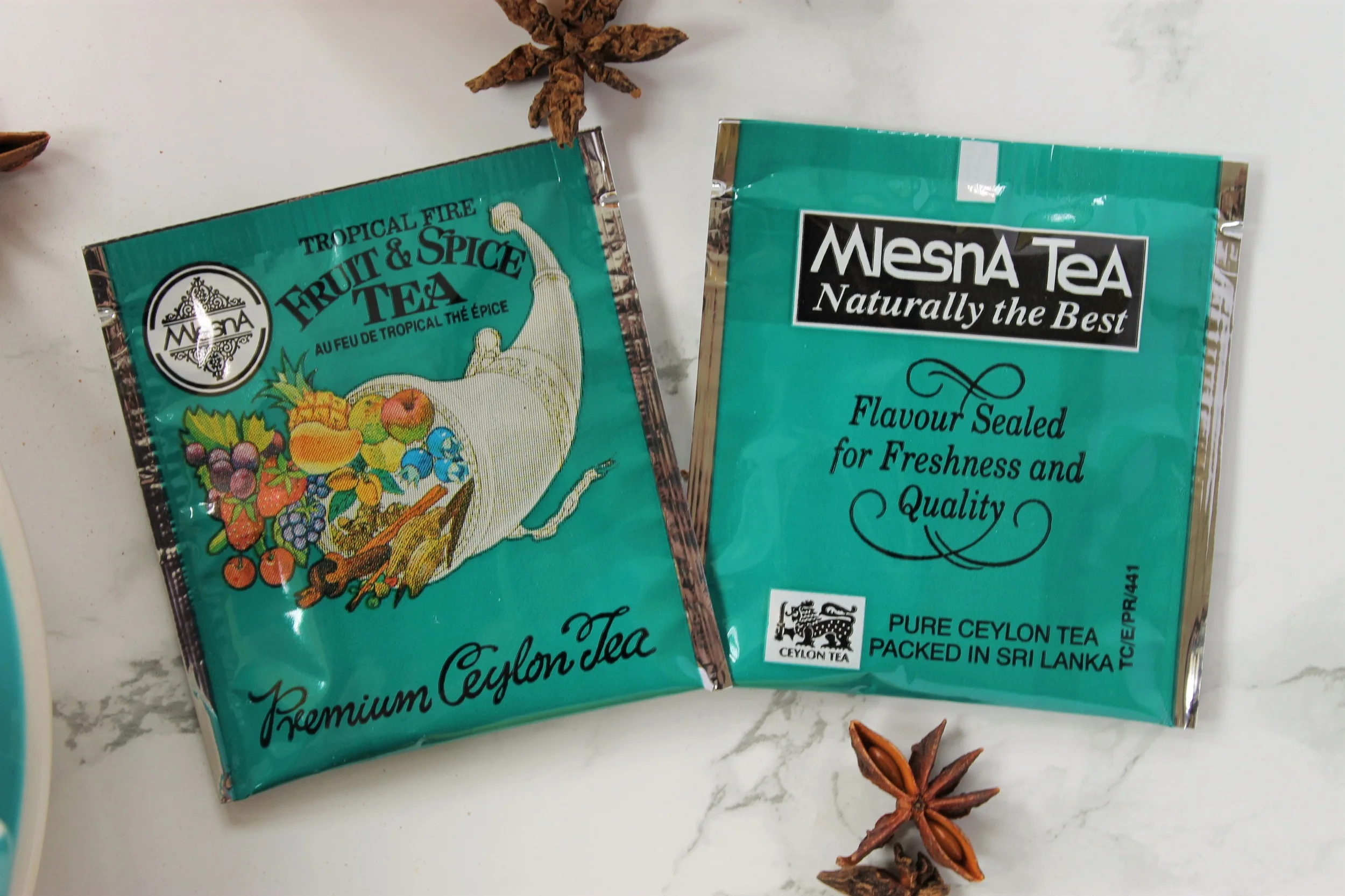 mlesna turquoise tea bags