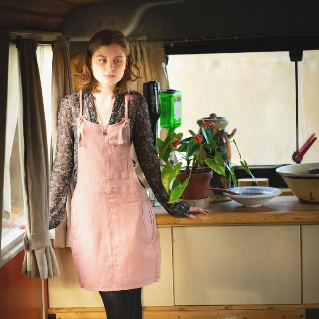 flax and loom pinafore